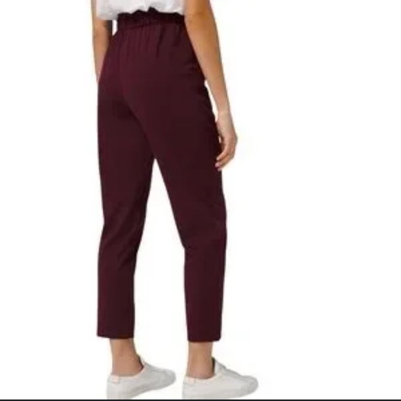lululemon athletica Lululemon On the Fly 7/8 Pant *28" burgundy garnet cassis - Picture 2 of 8